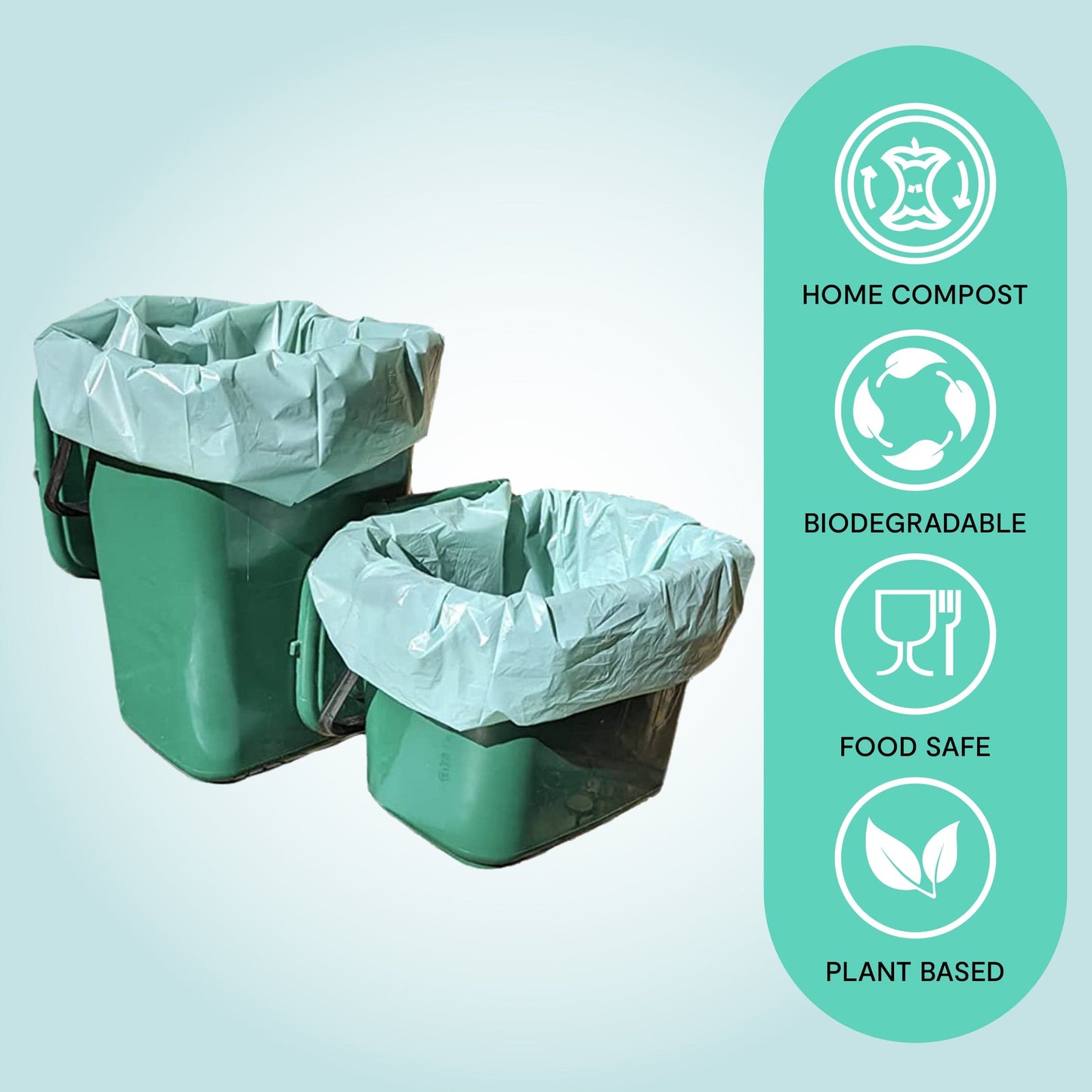 100 Compostable Caddy Liners (20L)
